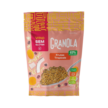 Granola Frutas Tropicais sem Glúten Vitao - 250g Granola Frutas Tropicais sem Glúten Vitao - 250g