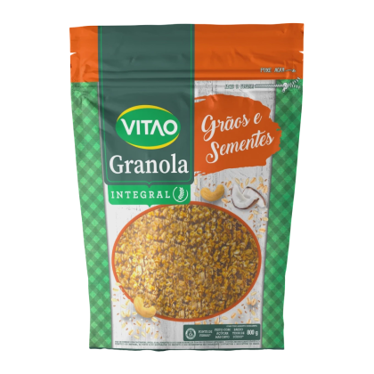 Granola Grãos e Sementes Integral Vitao - 800g
