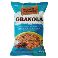 Granola Tradicional Integral Zero açúcar Sabores do Campo Vitao - 800g