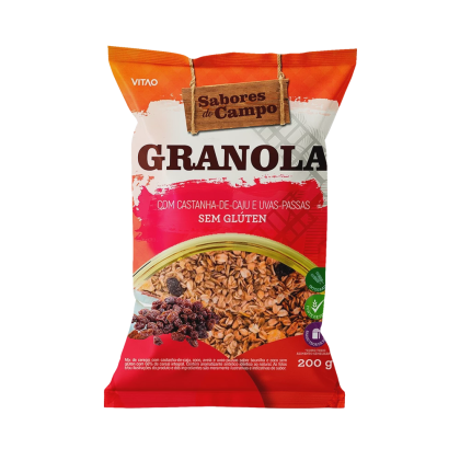 Granola Tradicional sem Glúten Sabores do Campo Vitao - 200g Granola Tradicional sem Glúten Sabores do Campo Vitao - 200g