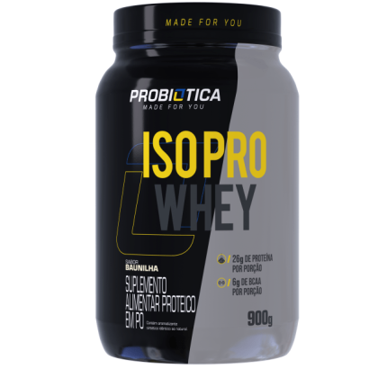 Iso Pro Whey Probiótica Baunilha - 900g Iso Pro Whey Probiótica Baunilha - 900g