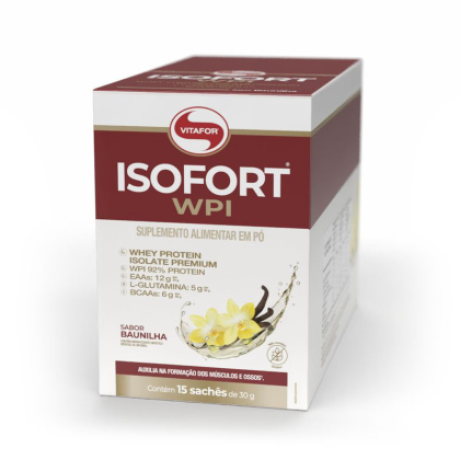 Isofort Baunilha Vitafor - 15 sachês 30g Isofort Baunilha Vitafor - 15 sachês 30g