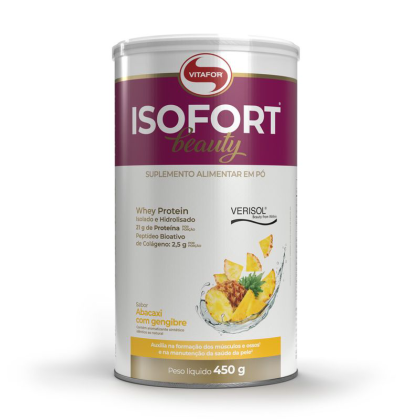 Isofort Beauty Abacaxi com Gengibre Vitafor - 450g Isofort Beauty Abacaxi com Gengibre Vitafor - 450g