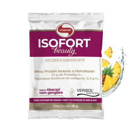 Isofort Beauty Abacaxi com Gengibre Vitafor - sachê unitário 25g 