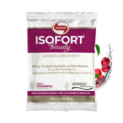 Isofort Beauty Cranberry Vitafor - sachê unitário 25g Isofort Beauty Cranberry Vitafor - sachê unitário 25g
