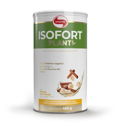 Isofort Plant Banana com Canela Vitafor - 450g Isofort Plant Banana com Canela Vitafor - 450g