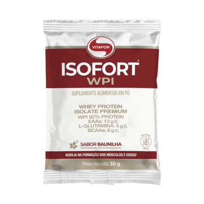 Isofort Baunilha Vitafor - sachê unitário 30g Isofort Baunilha Vitafor - sachê unitário 30g