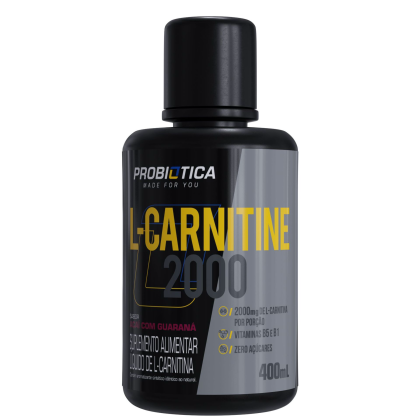 L-Carnitina 2000 Probiótica Açaí Com Guaraná - 400ml L-Carnitina 2000 Probiótica Açaí Com Guaraná - 400ml