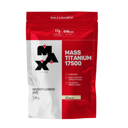 Mass Titanium Refil Max Titanium Baunilha - 1.4kg Mass Titanium Refil Max Titanium Baunilha - 1.4kg