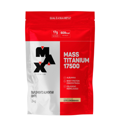 Mass Titanium Refil Max Titanium Leite Condensado - 3kg Mass Titanium Refil Max Titanium Leite Condensado - 3kg
