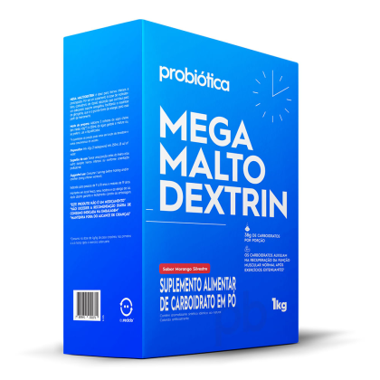 Mega Malto Dextrin Probiótica Morango - 1kg