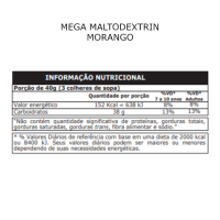 Mega Malto Dextrin Probiótica Morango - 1kg