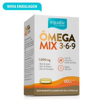 Ômega Mix Equaliv - 60 cápsulas