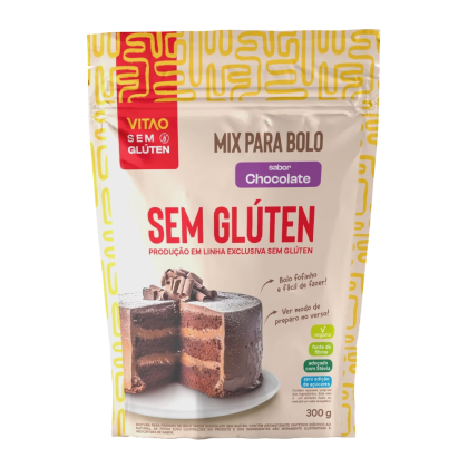 Mix Bolo sem Glúten Chocolate Vitao - 300g Mix Bolo sem Glúten Chocolate Vitao - 300g