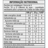Mix Bolo Fubá sem Glúten Vitao - 300g