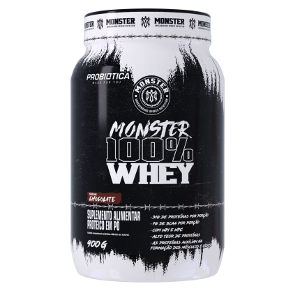 Monster 100% Whey Probiótica Chocolate - 900g