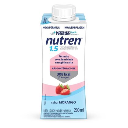 Nutren 1.5 Morango Nestlé - 200ml Nutren 1.5 Morango Nestlé - 200ml
