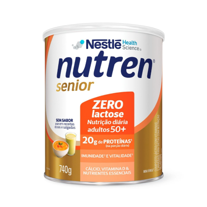 Nutren Senior Sem Sabor Zero Lactose Nestlé - 740g Nutren Senior Sem Sabor Zero Lactose Nestlé - 740g
