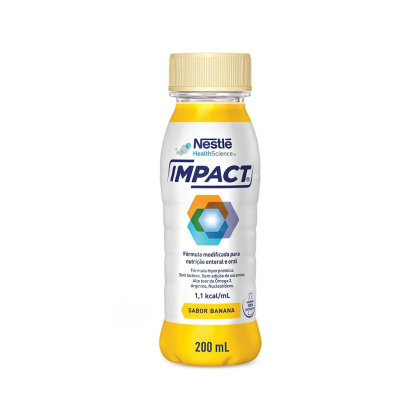 Nutrição Enteral e Oral Impact Banana Nestlé - 200ml Nutrição Enteral e Oral Impact Banana Nestlé - 200ml