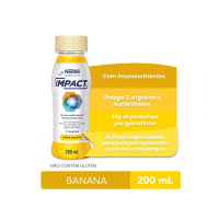 Nutrição Enteral e Oral Impact Banana Nestlé - 200ml Nutrição Enteral e Oral Impact Banana Nestlé - 200ml