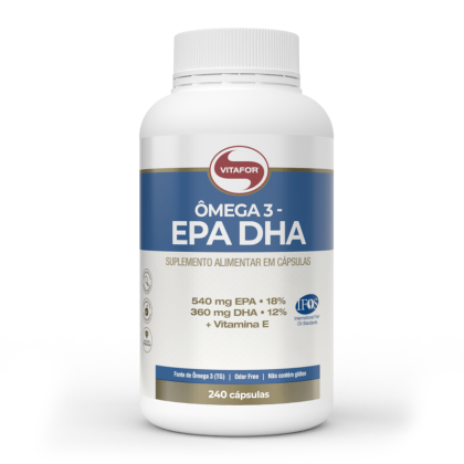 Omega 3 EPA DHA Vitafor - 240 cápsulas