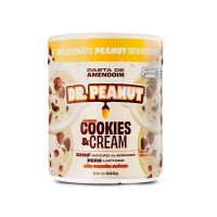 Pasta de amendoim Dr. Peanut Cookies & Cream - 250g