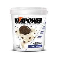 Pasta de Amendoim Gourmet Cookies e Cream Vitapower - 450g
