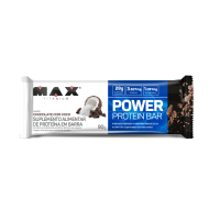 Power Protein Bar Max Titanium Chocolate com Coco - 8 unidades de 90g cada