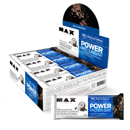 Power Protein Bar Max Titanium Cookies - 8 unidades de 90g cada Power Protein Bar Max Titanium Cookies - 8 unidades de 90g cada