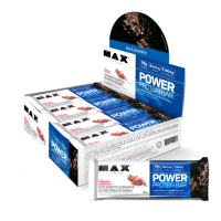 Power Protein Bar Max Titanium Morango Sensation - 8 unidades de 90g cada Power Protein Bar Max Titanium Morango Sensation - 8 unidades de 90g cada