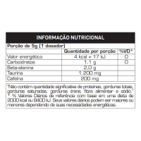 Pré Treino Epic Probiótica Guaraná Com Laranja - 300g