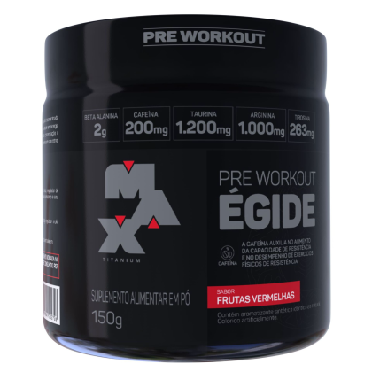 Pré Treino Égide Max Titanium Frutas Vermelhas - 150g Pré Treino Égide Max Titanium Frutas Vermelhas - 150g