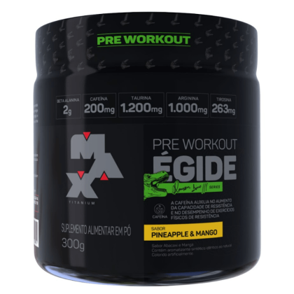 Pré Treino Égide Ramon Dino Series Max Titanium Abacaxi com Manga - 300g