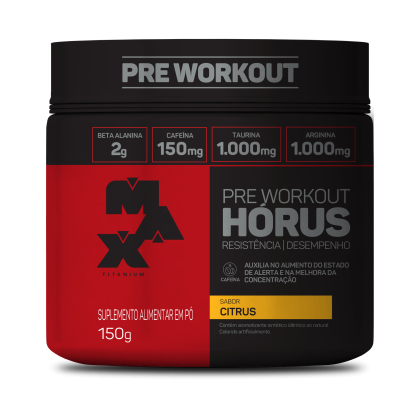 Pré Treino Horus Max Titanium Citrus - 150g