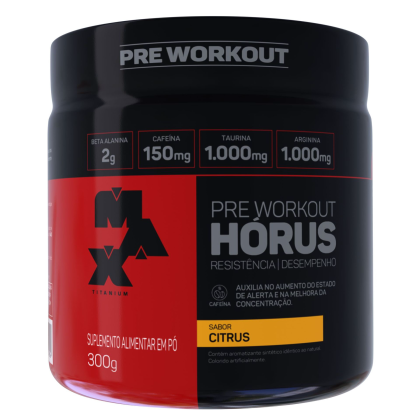Pré Treino Horus Max Titanium Citrus - 300g Pré Treino Horus Max Titanium Citrus - 300g