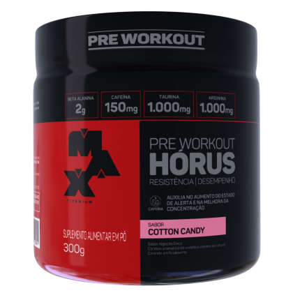 Pré Treino Horus Max Titanium Cotton Candy - 300g Pré Treino Horus Max Titanium Cotton Candy - 300g