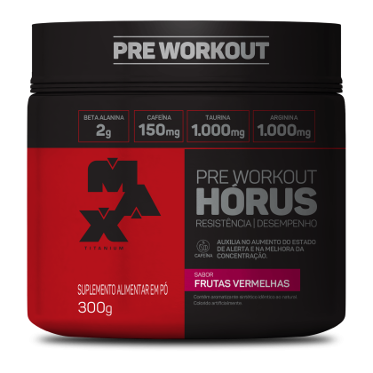 Pré Treino Horus Max Titanium Frutas Vermelhas - 300g