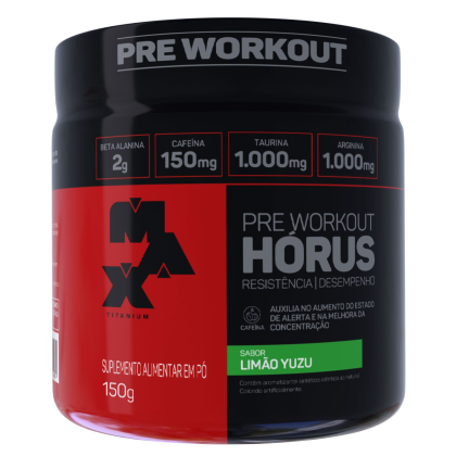 Pré Treino Horus Max Titanium Limão Yuzu - 150g