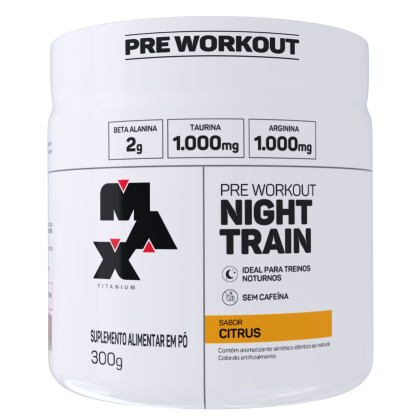 Pré-Treino Night Train Max Titanium Citrus - 300g Pré-Treino Night Train Max Titanium Citrus - 300g