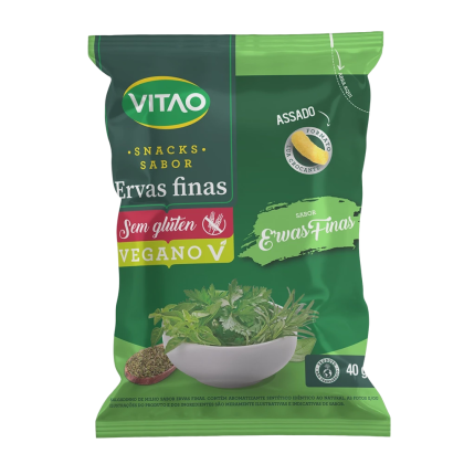 Snack Ervas Finas sem Glúten Vitao - 40g Snack Ervas Finas sem Glúten Vitao - 40g