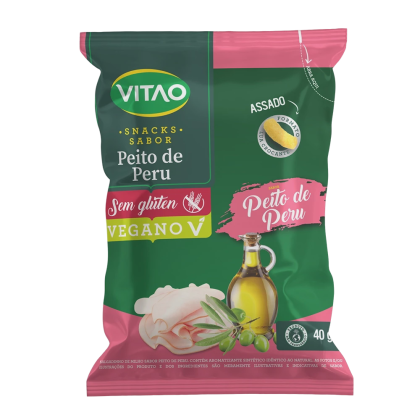 Snack Peito de Peru sem Glúten Vitao - 40g Snack Peito de Peru sem Glúten Vitao - 40g