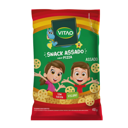 Snack Pizza sem Glúten Kids Vitao - 40g Snack Pizza sem Glúten Kids Vitao - 40g