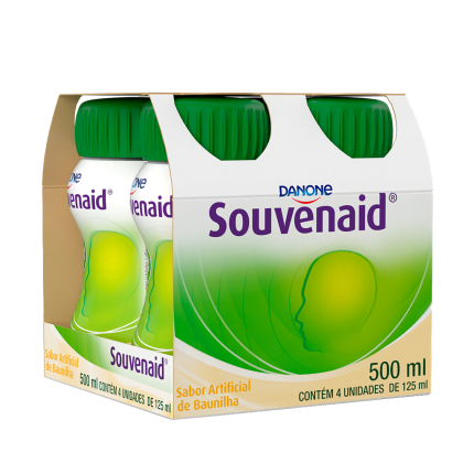 Souvenaid com 4 unidades Sabor Baunilha Danone - 125ml Souvenaid com 4 unidades Sabor Baunilha Danone - 125ml