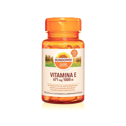Vitamina E Sundown 1000ui - 30 cápsulas