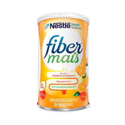 Suplemento Alimentar de Fibras Fiber Mais Laranja Nestlé - 170g