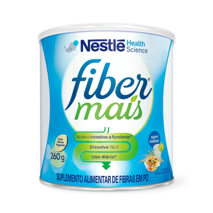Suplemento Alimentar de Fibras Fiber Mais Sem Sabor Nestlé - 260g