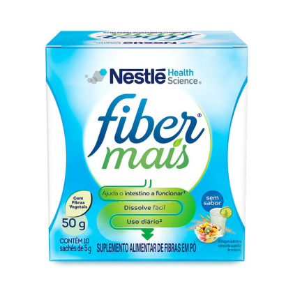 Suplemento Alimentar de Fibras Fiber Mais Sem Sabor Nestlé - 50g Suplemento Alimentar de Fibras Fiber Mais Sem Sabor Nestlé - 50g