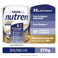 Suplemento Alimentar Nutren Senior Premium Baunilha Nestlé - 370g Suplemento Alimentar Nutren Senior Premium Baunilha Nestlé - 370g