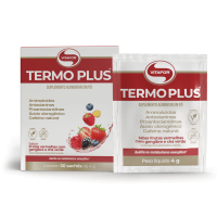 Termo Plus Frutas Vermelhas com Gengibre e Chá Verde Vitafor - 30 sachês 4g Termo Plus Frutas Vermelhas com Gengibre e Chá Verde Vitafor - 30 sachês 4g
