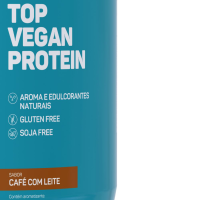Top Vegan Protein Max Titanium Café com Leite - 600g
